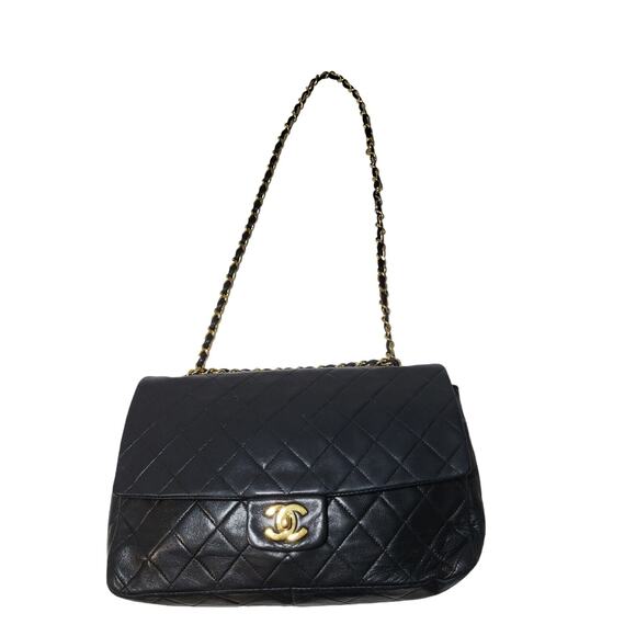 CHANEL CC Timless MATELASSE 34 Single Flap Double Chain Shoulder Bag Lambskin - Picture 5 of 16